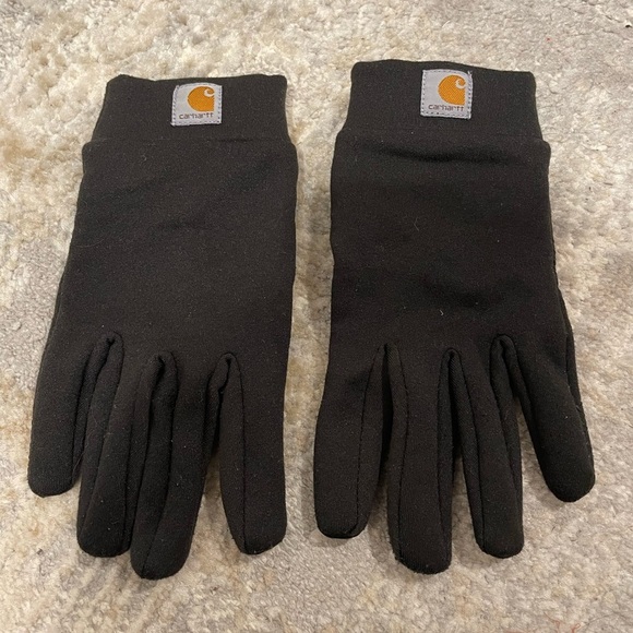 Carhartt Other - Carhartt Stretch Fleece Liner Black Gloves Size Small Soft Interior Grip Palm